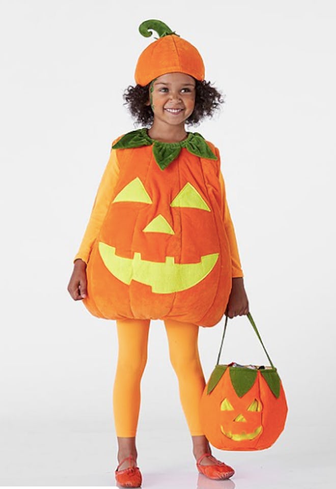 Kids Glow-in-the-Dark Pumpkin Halloween Costume