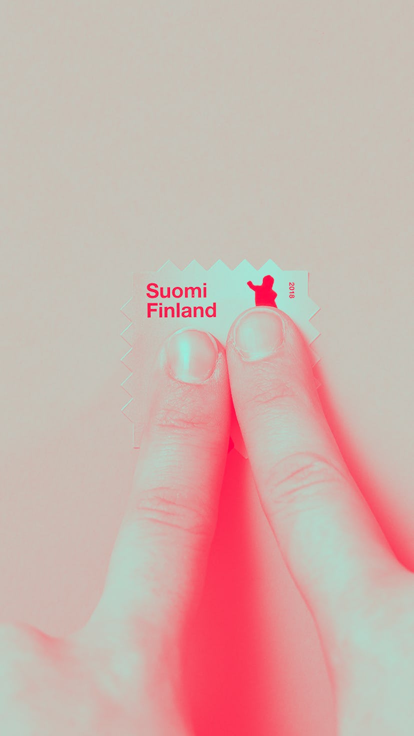 Heat reactive stamps.