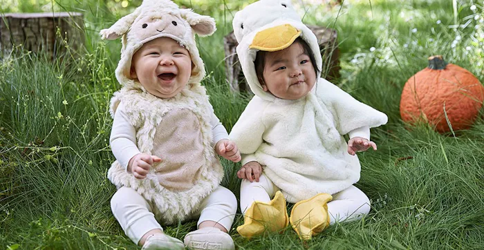 babies in pottery barn kids halloween costumes