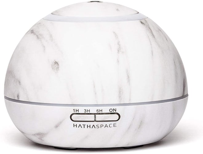 Hathaspace Marble 350-Milliliter Essential Oil Diffuser & Ultrasonic Humidifier