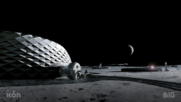 Concept render of moon habitat