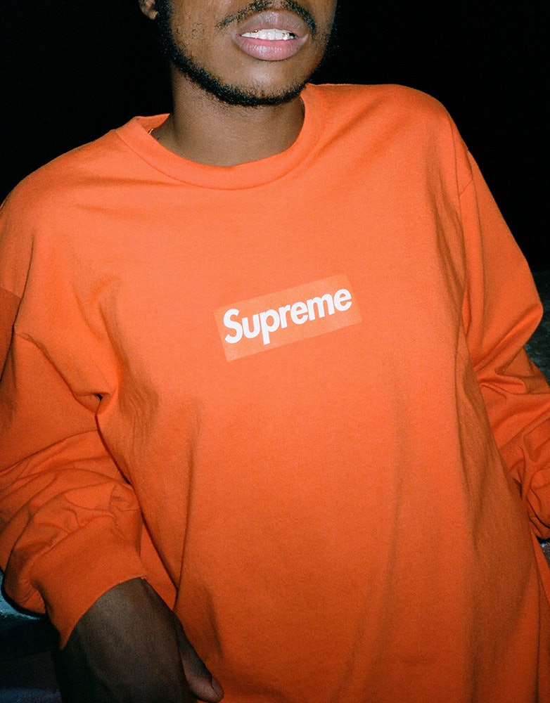 supreme logo long sleeve