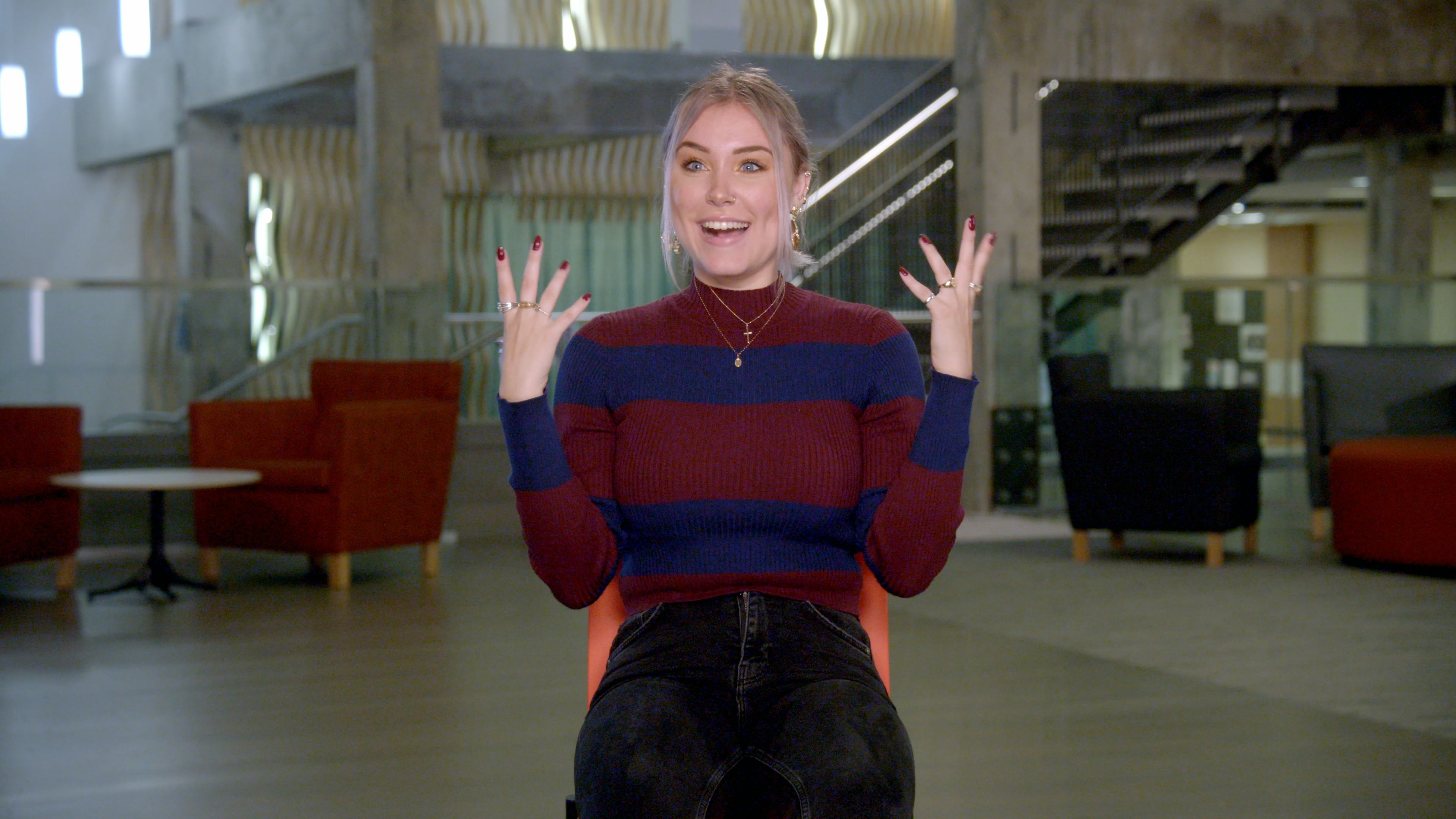 Cheyenna Clearbrook in Deaf U via the Netflix press site