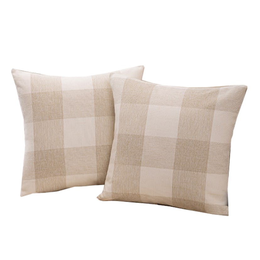 Plaid Throw Pillow