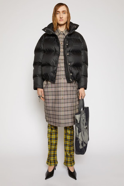 Cropped Down Jacket Black
