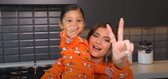 Kylie Jenner backed Halloween cookies with daughter Stormi.