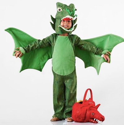 Kids Green Dragon Halloween Costume