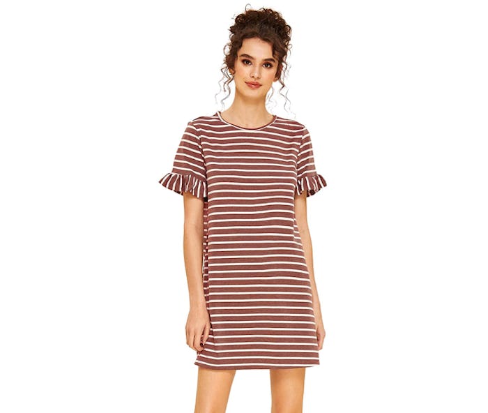 Floerns Ruffle T-Shirt Dress