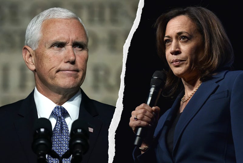 Vice President Mike Pence and Sen. Kamala Harris