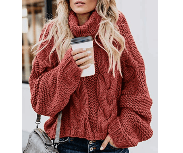 Dokotoo Balloon Sleeve Turtleneck