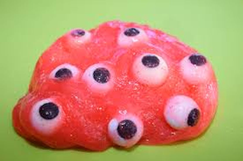 Eyeball slime is a super fun and gross Halloween craft.