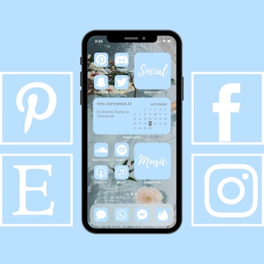 Pastel Blue Icon Pack For New IOS 14 Update