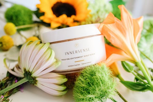 Innersense Organic Beauty True Enlightenment Scalp Scrub in jar.