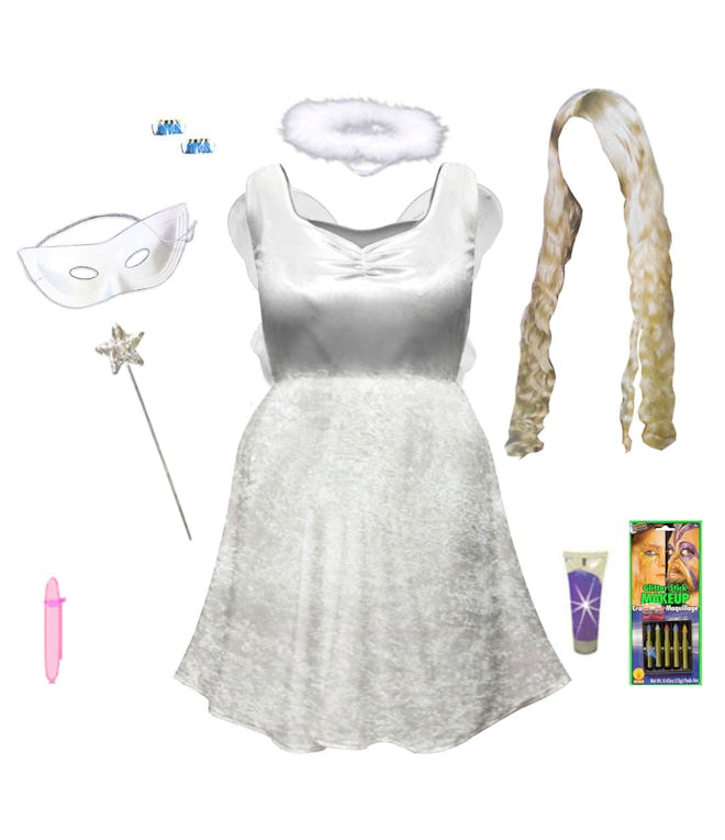 Sanctuarie Plus Size White Fairy Angel Costume and Accessory Kit