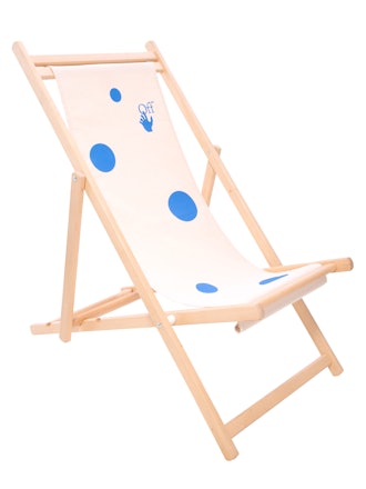 Off-White Logo Print Deck Chair