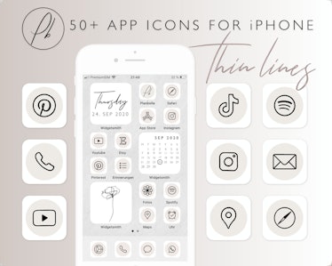 Minimalist App Icons for iPhone iOS14