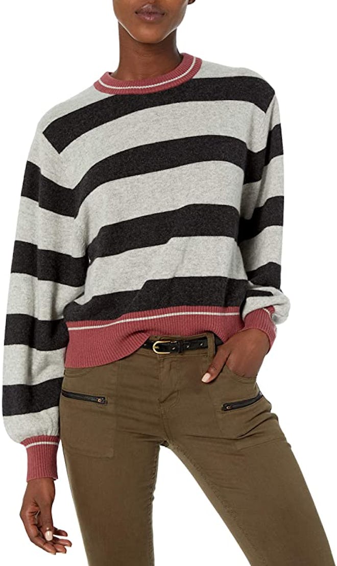 Splendid Cashmere Long Sleeve Pullover Sweater