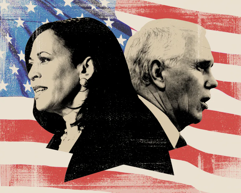 Sen. Kamala Harris and Vice President Mike Pence