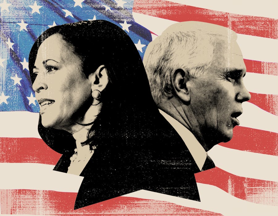 Sen. Kamala Harris and Vice President Mike Pence