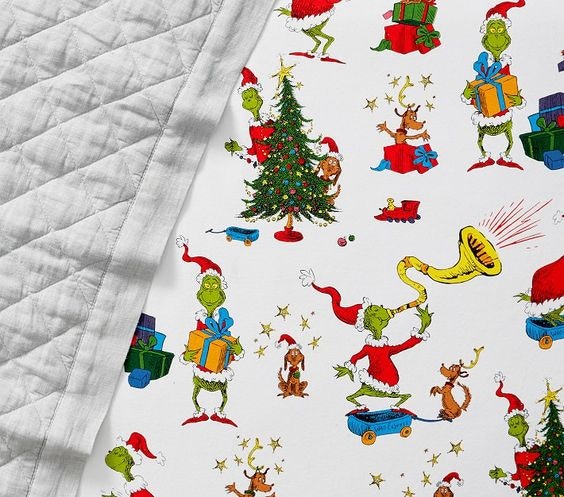 Pottery barn deals christmas crib sheet