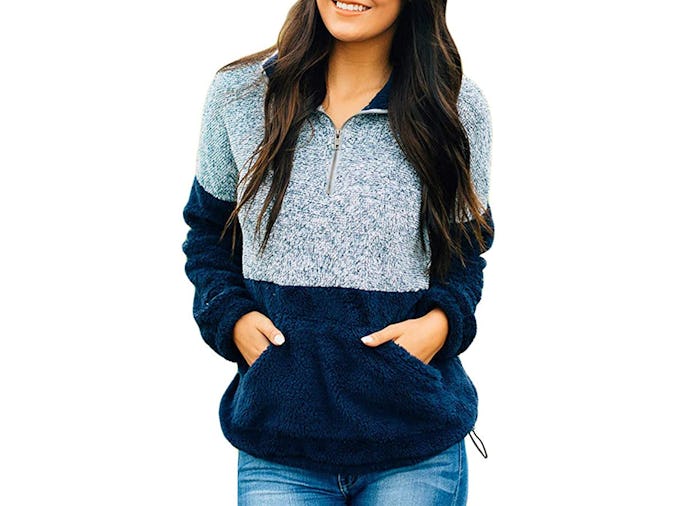 MEROKEETY Long Sleeve Pullover