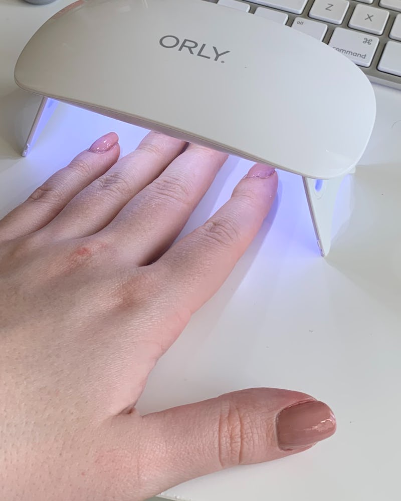 ORLY's Mini Gel Lamp review: using the new LED light to cure the GELFX nail polish.