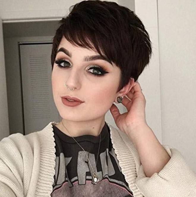 Brown Pixie-cut Wig