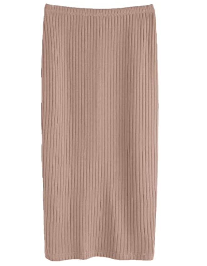 Shein Stretchy Split Skirt