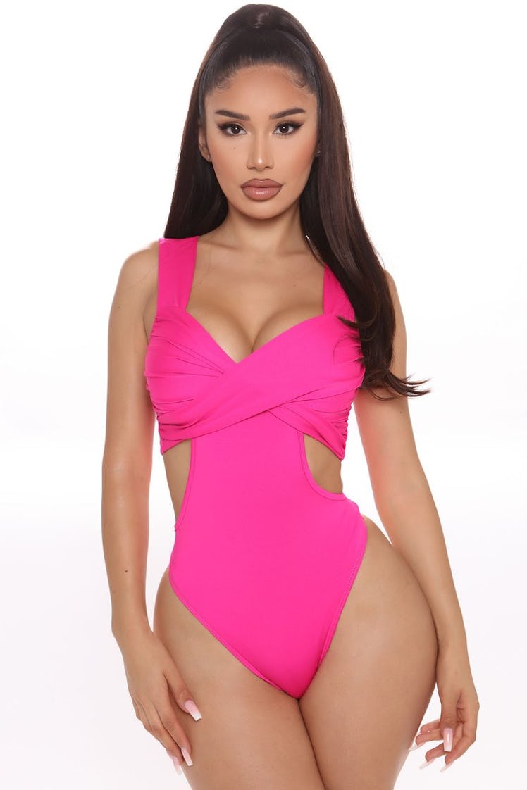 Touch Of Sass Bodysuit Fuchsia