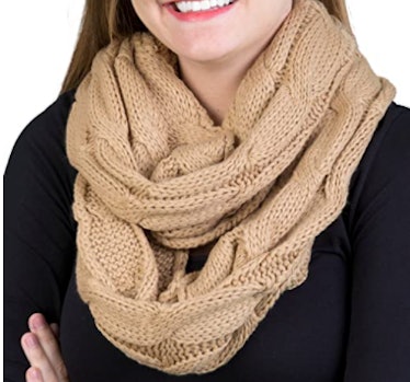 Funky Junque Cable-Knit Infinity Scarf