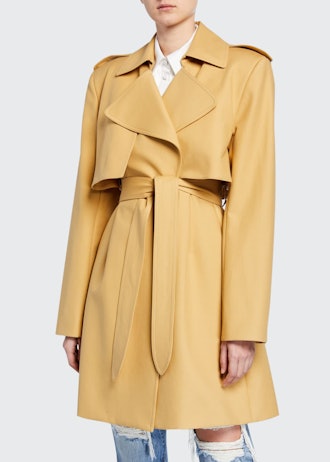 Dani Wrapped Cotton Trench Coat