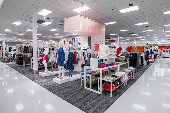 the interior of a target store