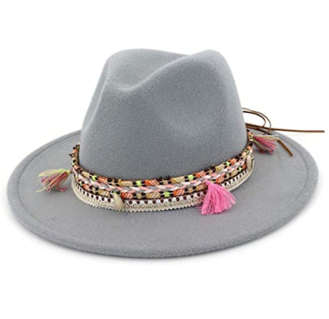 Lanzom Wool Fedora Hat