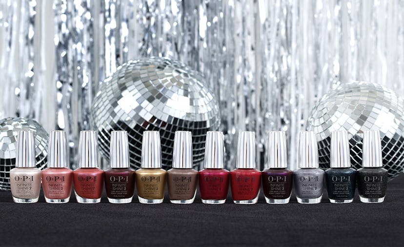 12 colors from OPI's new Shine Bright nail polish collection