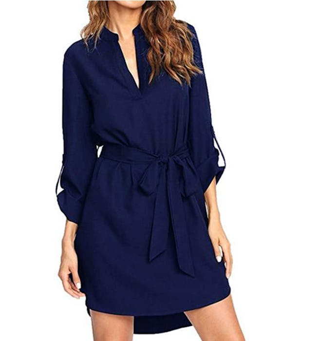 kenoce Button Down Tunic Dress