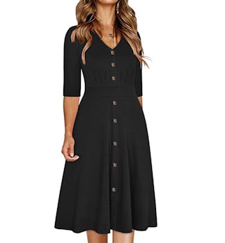 Ranphee Women's Button Down Dress