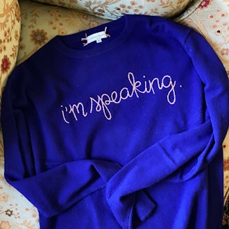 Lingua Franca “I’m Speaking” Sweater