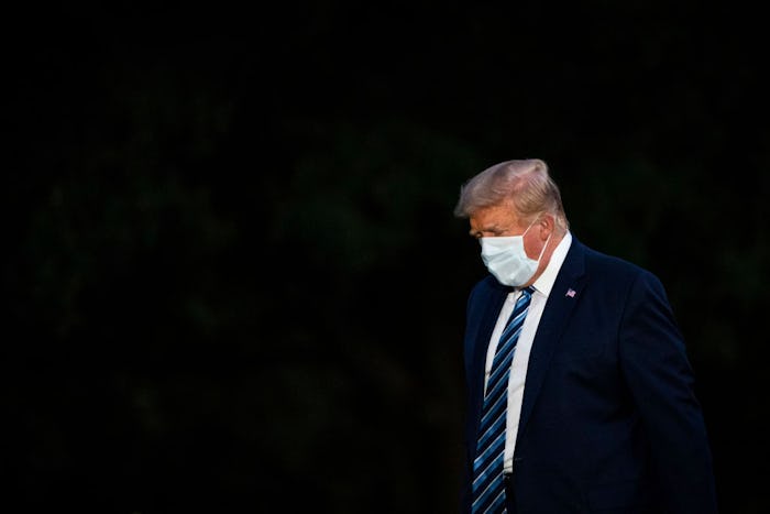 Donald Trump Wearing a Mask After Covid-19 Diagnosis