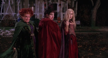 Winifred, Mary, and Sarah Sanderson standing together from "Hocus Pocus."