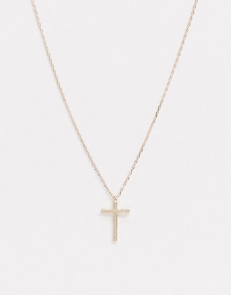 Liars & Lovers cross pendant necklace in gold