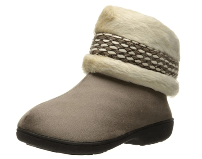 Isotoner Erica Microsuede Boot Slippers