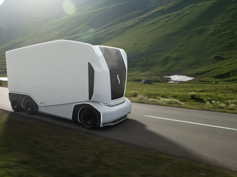 Einride Pod is an autonomous truck with no driver's cab.