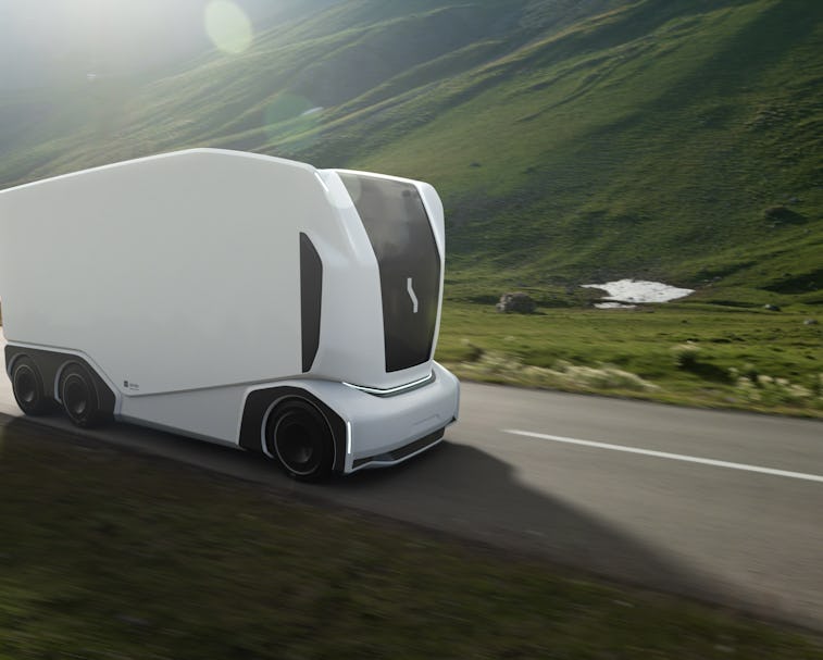 Einride Pod is an autonomous truck with no driver's cab.