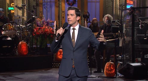 John Mulaney delivering his opening 'Saturday Night Live' monologue on Oct. 31.