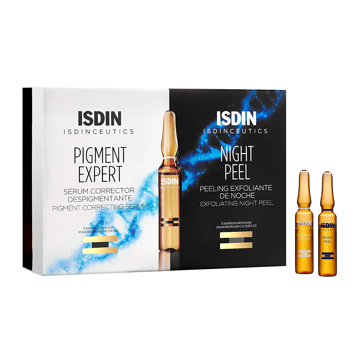 These AHA Serums Will Give You Your Clearest, Smoothest Skin 6 ISDIN Day & Night Brightening Routine Serum (20 Ampoules)