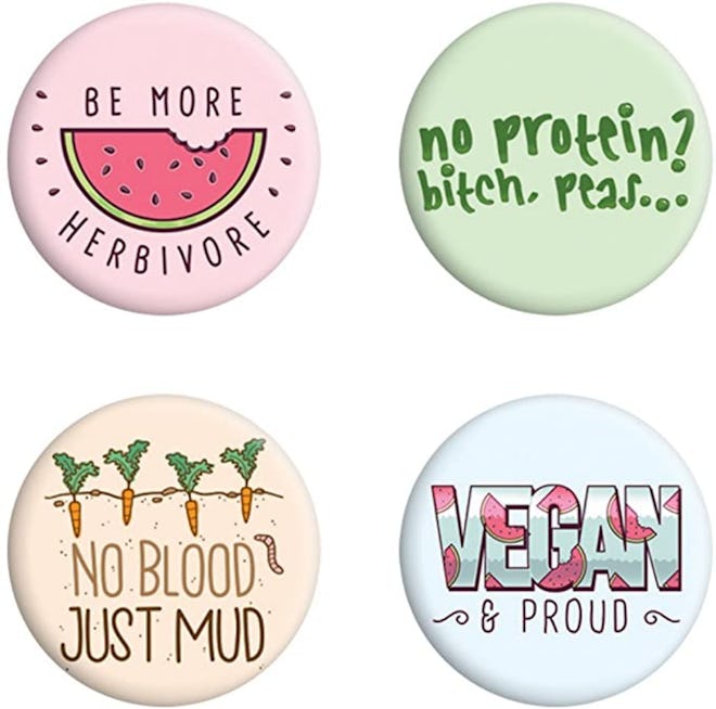 Grindstore Vegan & Proud Badge Pack (4-Pack)