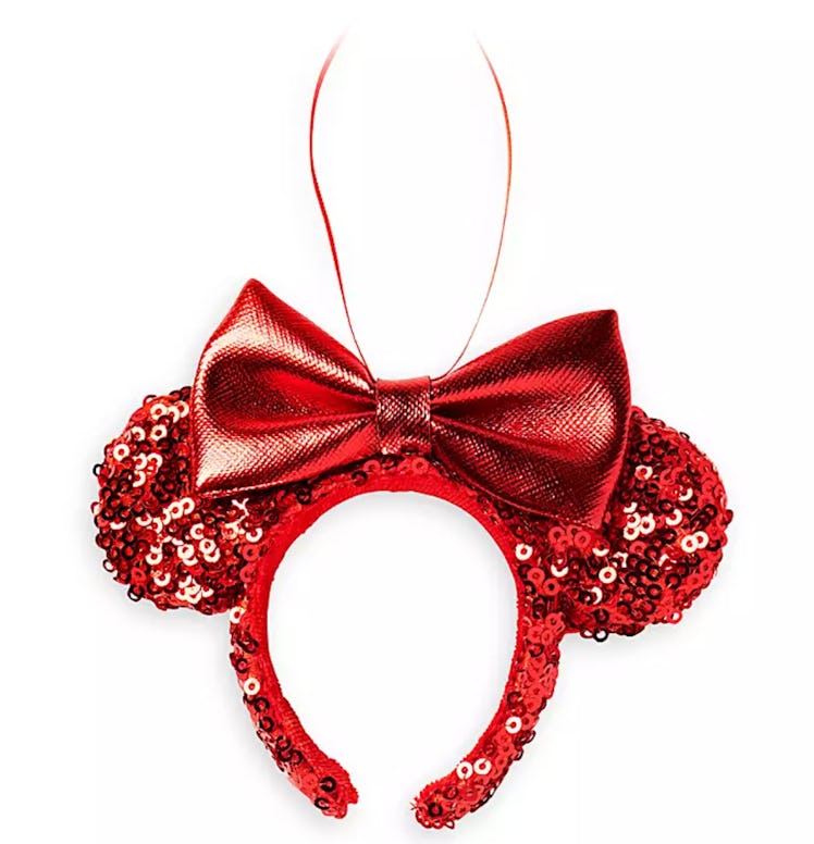Minnie Mouse Red Sequin Ear Headband Ornament