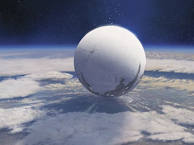 A big white ball in "Destiny 2"