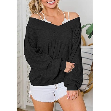 ReachMe Waffle Knit Top