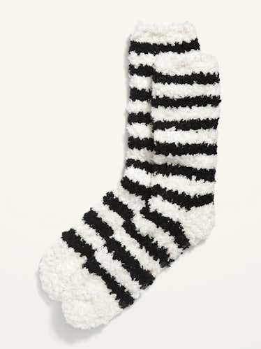 Cozy Striped Crew Socks For Women
